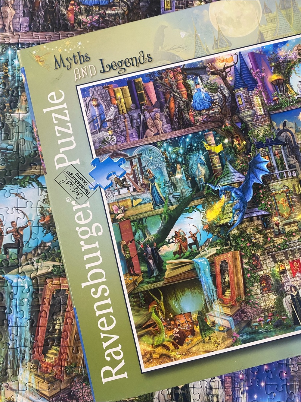 Ravensburger 1000 piece puzzle “Myths and Legends” Complete jigsaw medieval time